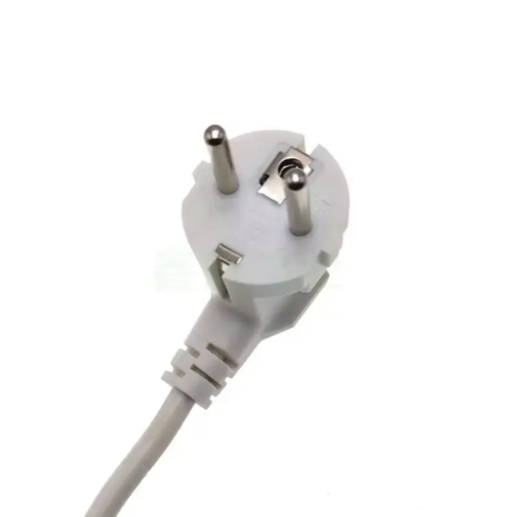 White EU Three-core AC Safe Power Plugs with French Plug European ...